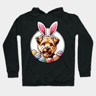 Norfolk Terrier's Easter Delight with Bunny Ears Hoodie